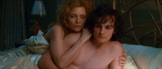 Lea (Michelle Pfeiffer) hides her old bones behind the hairless body of the lover half her age (Rupert Friend).