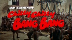 The theatrical trailer features a brighter and even more retro logo than the one that appears in the film itself.