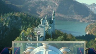 The Blu-ray menu features a bird's eye view of Vulgaria and its mammoth castle.