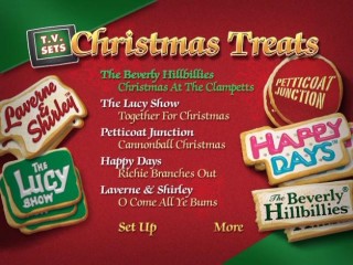 Mmm... the Christmas cookies of the cover art return on the DVD's three efficient menu screens.