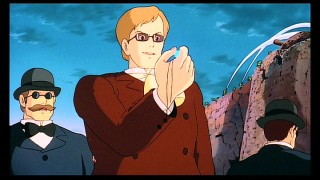As is the enigmatic Colonel Muska (voiced by Mark Hamill), who here clutches the special amulet.
