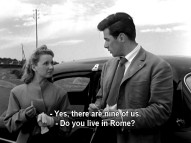 A reporter (Antonio Cifariello) feels out a potential mate for his werewolf friend in Fellini's "L'amore in citt" segment "Marriage Agency" ("Agenzia matrimoniale").