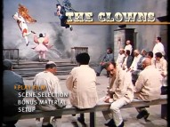 This three-clown psychiatric ward performance makes for a nutty main menu montage.