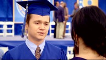Travis (Dan Byrd) graduates from high school in the Season 1 finale.