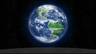 This simple image of planet Earth can be rotated, leading to monthly-updated facts in what Disney calls a "Living Planet" (a "Living Menu" on other Disneynature Blu-rays).