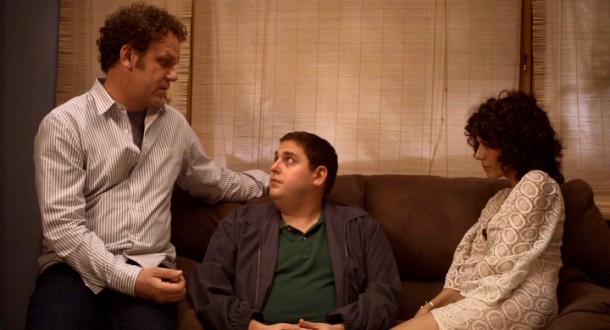 Coming between John (John C. Reilly) and Molly (Marisa Tomei), Cyrus (Jonah Hill) wonders if he shouldn't move back home.