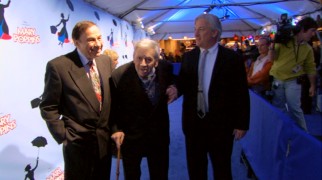 All is supposedly well as Richard, Robert, and Jeffrey Sherman walk the red carpet at the 2006 "Mary Poppins" Broadway premiere.
