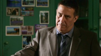 DCS James Langton (Ciarn Hinds) is convinced he's found the killer before he can prove it in "Above Suspicion: The Red Dahlia."