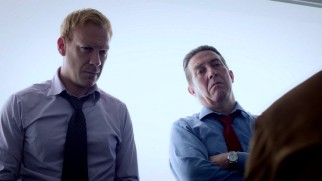 DCIs Lewis (Shaun Dingwall) and Langton (Ciarn Hinds) mean business.