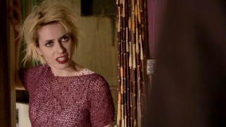 Jeanie Bale (Kate O'Flynn) seems to be hiding something.