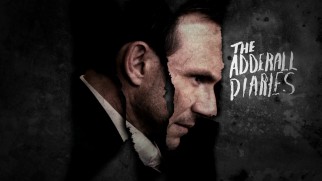A fractured Christian Slater appears on The Adderall Diaries Blu-ray's artsy menu montage.