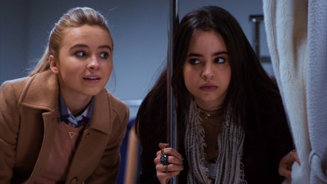 Jenny (Sabrina Carpenter) and Lola (Sofia Carson) must join forces to get through the night intact.