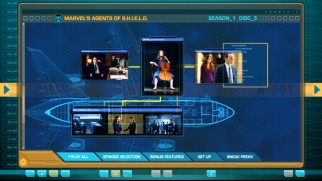 The DVD's menus are designed like S.H.I.E.L.D.'s database.