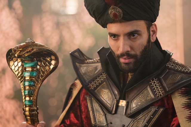 Marwan Kenzari plays Jafar, the Sultan's undeservingly trusted (and secretly evil) Royal Vizier.