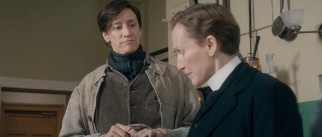 More convincing female-to-male transgender Hubert Page (Janet McTeer) inspires Albert Nobbs to dream big.