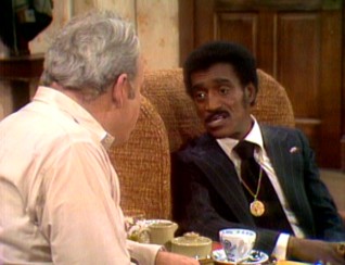 In one of the series' best-remembered episodes, Sammy Davis, Jr. drops by the Bunker house and gets to chat with Archie.