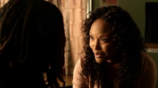 Like the young college student that he is, Deon needs a comforting word from his mother (Lynn Whitfield) to ease his fear of needles.