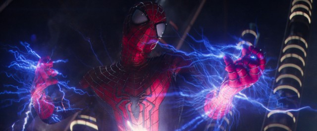 Spider-Man battles an electrifying foe in "The Amazing Spider-Man 2."