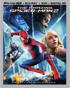 The Amazing Spider-Man 2: Blu-ray 3D + Blu-ray + DVD + Digital HD combo pack cover art