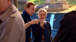 A scarved Ewan McGregor directs Dakota Fanning in "'American Pastoral': Adapting an American Classic."