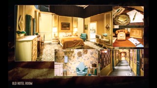 Photos show off the production design for the old hotel room in "Making the American Dream."
