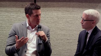 Screenwriter Jason Hall talks Anderson Cooper as part of an excerpted panel in "The Making of 'American Sniper.'"