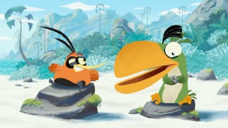 Bubbles and Hal question whether they are really angry birds in this Flash-animated short.