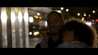 Will Stacks (Jamie Foxx) sings the deleted song "Something Was Missing" while carrying a sleeping Annie home.