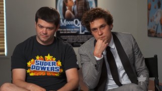 "The Lego Movie" directors Phil Lord and Christopher Miller are interviewed by "Pop Culture Canada!" as if their movie-within-a-movie "Moonquake Lake" is real.