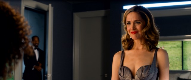 Shy, saintly personal assistant Grace (Rose Byrne) dresses to impress Will Stacks.