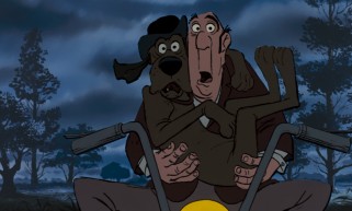 In hurrying to cover his tracks, Edgar the butler winds up with a hound in his lap.