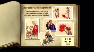 The Aristocats Scrapbook of character development art and many behind-the-scenes photos remains present as a DVD exclusive.