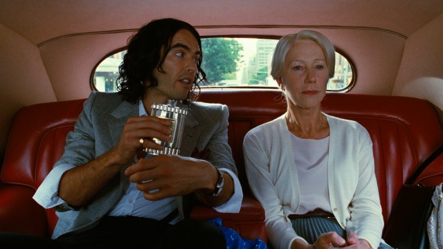 Russell Brand plays rich drunk Arthur Bach and Helen Mirren is his nanny Hobson in the 2011 remake of "Arthur."