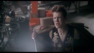 Justin Bieber shows some vest in his inexplicably hidden "Santa Claus Is Comin' to Town" music video.