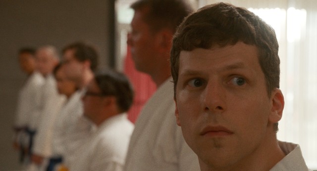 "The Art of Self-Defense" stars Jesse Eisenberg as Casey Davies, a timid accountant who begins taking karate after being mugged.
