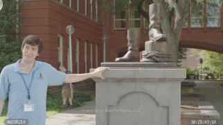 Nicholas Braun's improvisation skills are on display in the outtake reel.