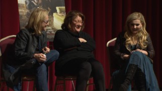 Meryl Streep, Margo Martindale, and Abigail Breslin share a laugh in "The Making of 'August: Osage County.'"