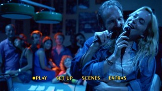 Harry and Penelope's uncomfortable father-daughter duet makes an appearance on A Bigger Splash's DVD main menu montage.