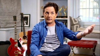 Michael J. Fox doesn't appear until 20 minutes into "Back in Time", but he is a frequent presence after that.