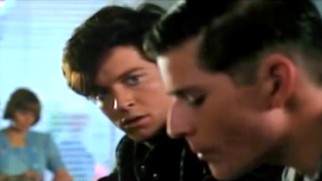 "Back in Time" provides glimpses of Eric Stoltz, the actor originally cast in the role of Marty McFly.