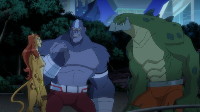 Cheetah, Silverback, and Killer Croc are among the baddies doing The Penguin's bidding in "Batman Unlimited: Animal Instincts."