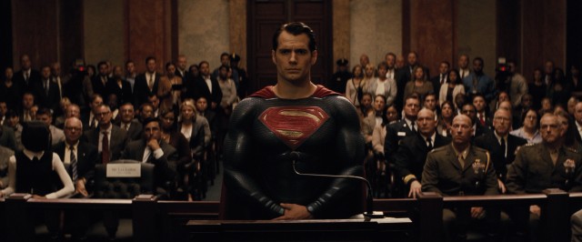Superman (Henry Cavill) is invited to testify before a Senate committee, but never actually gets to do so.