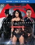 Batman v Superman: Dawn of Justice: Ultimate Edition Blu-ray + DVD + Digital HD combo pack cover art