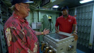 Navy veterans give us a VIP tour of the real U.S.S. Missouri, America's last battleship.