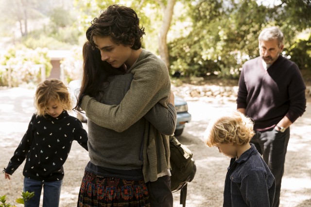 A frail Nic Sheff (Timothe Chalamet) is welcomed back with open arms after a stint in rehab.