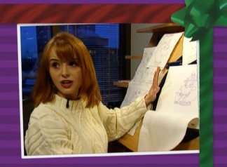 Assistant animator Lisa Harlton explains her duties in a gift-wrapped detour from the behind-the-scenes featurette.