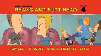 Todd keeps Beavis and Butt-Head in line on the Blu-ray's menu.