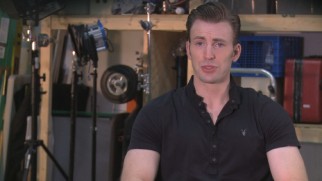 A clean-shaven Chris Evans discusses his first time in the director's chair.