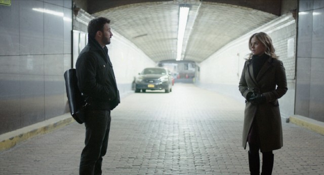 With trains no longer running out of Grand Central, Nick (Chris Evans) seeks alternate ways to get Brooke (Alice Eve) back to Boston in "Before We Go."