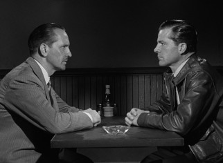 Al (Fredric March) and Fred (Dana Andrews) have a terse man-to-man talk about Fred's feelings for Al's daughter.